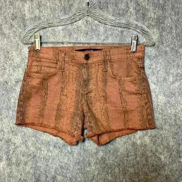 Joes Jeans Snakeskin Brown Shorts - Size 25 - Picture 1 of 4